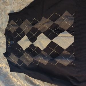 Black sweater vest